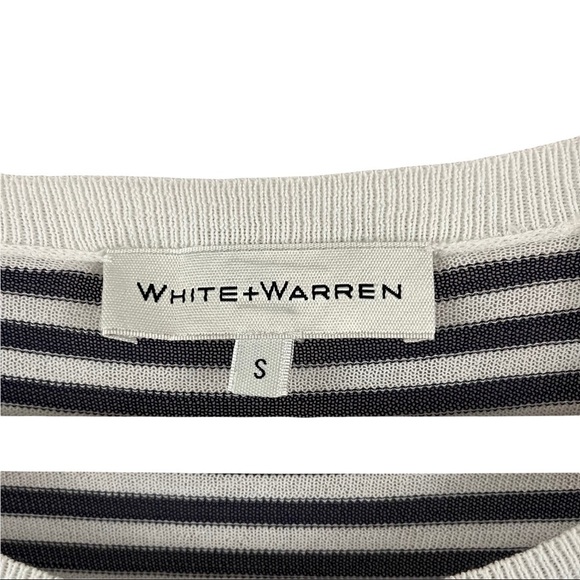 WHITE + WARREN Light-knit Nautical stripe Long Sleeve - Picture 13 of 13
